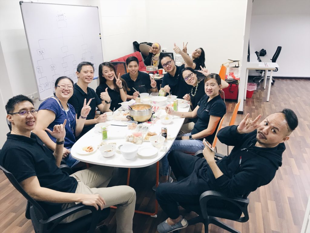 Happy team