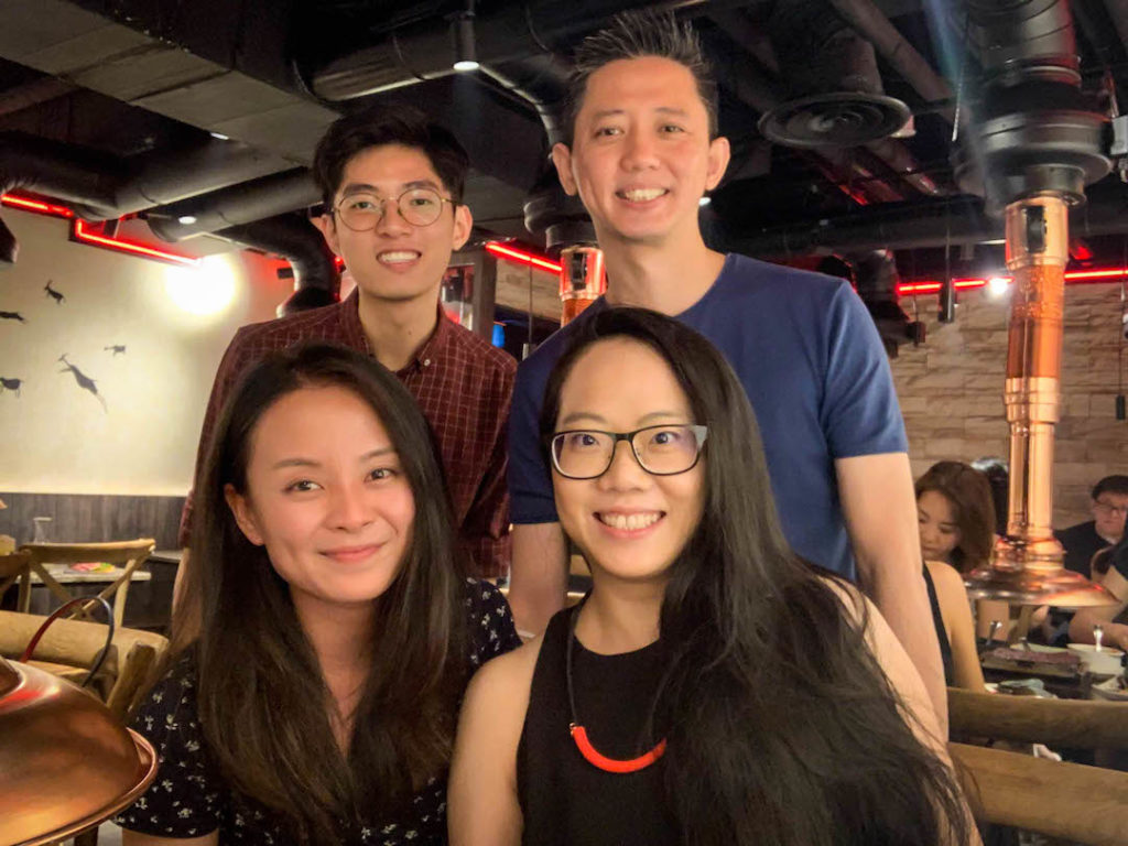 Operations team at dinner